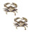 Brass Cobras Statue Sculptures Table Centerpieces for-Style B 1