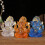 Figurine de dieu éléphant faite à la main, décoration en-Blanc 7