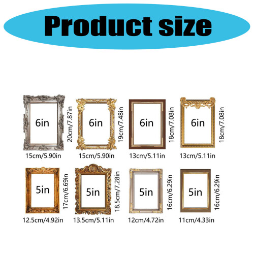 Retro Picture Frame Border Sticker Adhesive PVC Wall-Style A 2