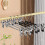 Space Saving Expandable Stainless Steel Pants Hangers-Black 5