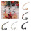 Christmas Themed Wall Mount Hook Stocking Holders Sturdy-Silver 3