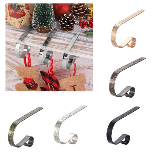 Stevige metalen haarden Stocking Hook voor-Rode Oudheid 2