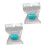 2 Rewashable Cup Protectors Dishwasher Safe Plastic Lid-blue 1