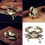 Brass Cobras Statue Sculptures Table Centerpieces for-Style B 2
