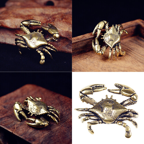 Brass Crabs Statue Figurines Home Decorations Crabs-Style A 1