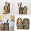 Porte-crayon compact en résine, décorations égyptiennes 2
