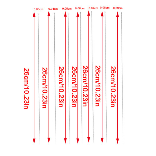 10Pieces Side Mounted Alloy Crochet Tool Decorative for-0.4mm 1