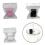 Couvercle de tasse résistant aux fuites, 2 pièces,-Noir 5