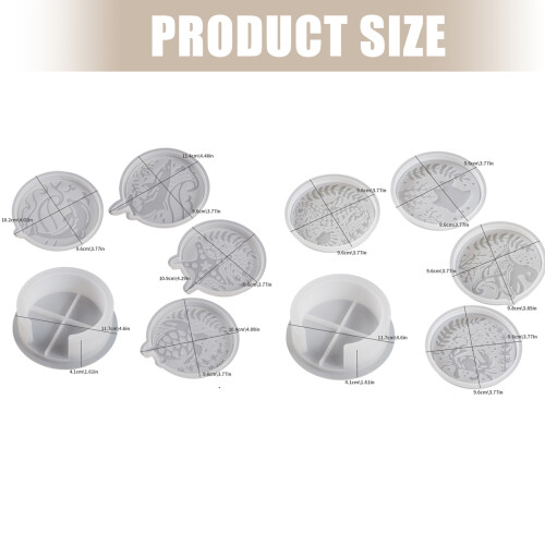 Coasters Making Set Silicone Mould With Underwater Theme for-1 2