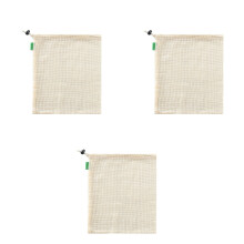 Wiederverwendbare Mesh-Beutel aus Bio-Baumwolle mit-Mittelgroß