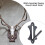 Wall Mount Skull Hook Rustics Styles Metal Hanger for Home 7