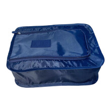 Foldable Shoe Storage Bag Portable Water Resistant-Deep Blue