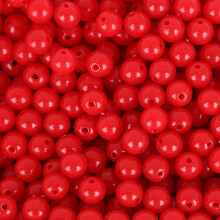 Professionele 6 mm acryl kralen sieraden knutselmaterialen-Rood