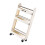Portable Kitchen Bathroom Cart Multi Layer Shelving-Cream white 1