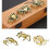 Messing Krabben Standbeeld Plank Decors Accent, Krabben-Stijl A 3
