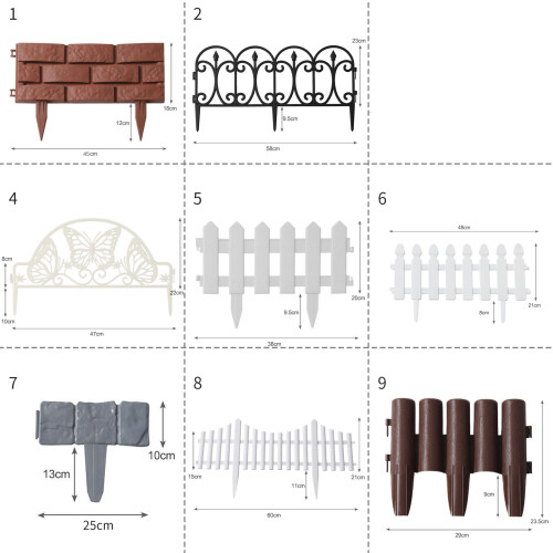 Interlocking Plastic Fence Panels For Outdoor-White butterfly 1