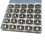 Universal Sewing Machine Round Bobbin Alloy-25 grid metal 1