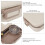 Stainless Steel Lunch Box 1200ml 4-Comp Beige 3