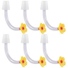 Pakket van 6 Hummingbird Feeders-Gele bloemen