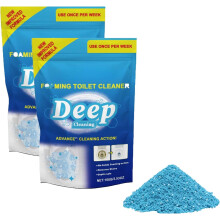 2 PCS Foaming Toilet Bowl Cleaner Powder, 2025 Upgrade Deep Stain Remover with Fast Foaming Action