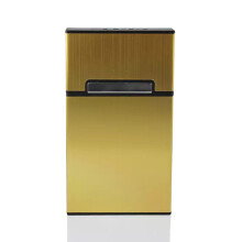 Slim Aluminum Cigarette Case 20 Capacity with Magnetic Lock Durable Lightweight Pocket Design