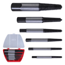 Durable Carbon Steel Screw Extractor Set for Broken Bolts and Screws with LeftHand Spiral Grip