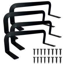 4pcs Sturdy Alloy Bed Frame Grippers for Slip Resistant-Black
