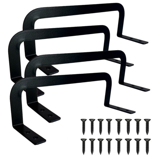 4pcs Sturdy Alloy Bed Frame Grippers for Slip Resistant-Black