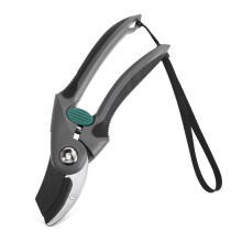 Garden Pruning Shears with Ergonomic Nonslip Grip, Carbon Steel Bypass Pruner for Easy Tree Trimming