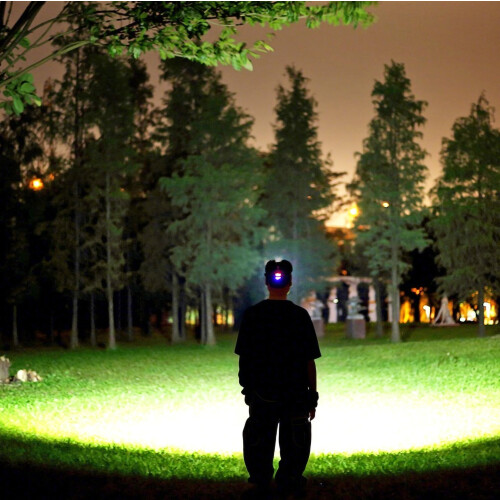 Rechargeable LED Headlamp 1000LM Bright Motion Sensor 90 Adjustable for Camping Running Cycling 1