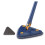360 Spin Mop with Telescopic Long Handle, SelfSqueeze Triangle Microfiber Head for Floor and Ceiling Cleaning (Blue) 1