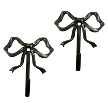 Rusts Resistant Metal Decorative Hook No Tool-Black