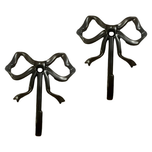 Rusts Resistant Metal Decorative Hook No Tool-Black