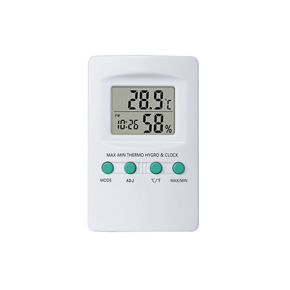 Tauoh Multi-Function Digital Temperature And Humidity Meter With Clock Humidity Temperature / Function For Family And Office