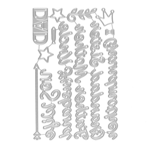 Buchstaben gestanzte, dekorative Prägepapier-Stanze für die