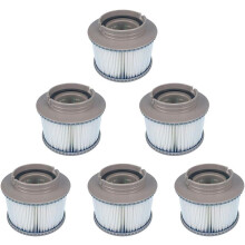 6 Pack Replacement Hot Tub Filters for MSPA FD2089, Filter Cartridge Pump Fits MSPA All Current Hot Tubs 6 pieces