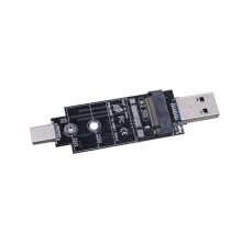 RTL9210B Chip B+M/M Key Dual Protocol M2 SSD Adapter for M.2  Protocol SSD NVME SSD 10Gbps USB 3.2 GEN2 Riser A
