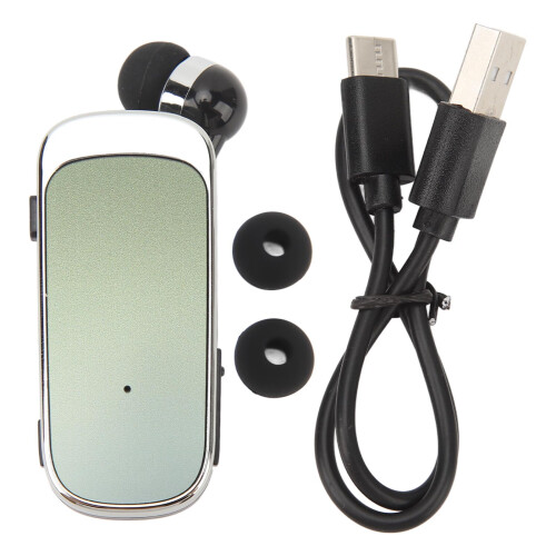 Retractable Headset 140mAh, 32.8ft Gradient Green 1