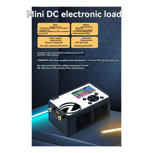 EL15  Electronic Load Meter Programmable Tester Battery Capacity Internal Resistance Measurement High Precision