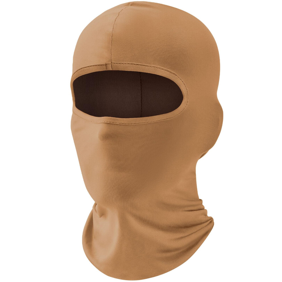 Balaclava Ski Mask With Uv Protection Shield, Quickdry Cooling Neck Gaiter Scarf For Men Women Sand Color 9771547765349