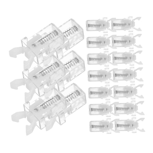20pcs Automatic Spring Latch Buckle Lock for Trash Bin and Small Lid Compact Press Closure