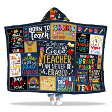 Teacher Gift Wearable Blanket Hoodie 47x72 in, Cozy Fleece for Appreciation, Retirement, End of Year
