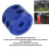 Winch Line Buffer Rubber Hook Stopper for ATV UTV SUV ORV Trucks  Blue 2 Pack 5