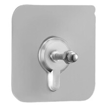 Adhesive Wall Hooks Pack of 6, Drill Strong Hold Transparent Hooks for Bathroom and Kitchen