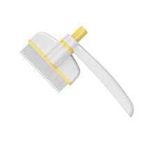 Dog Massage Brush Removes Loose-White and yellow Upgraded comb