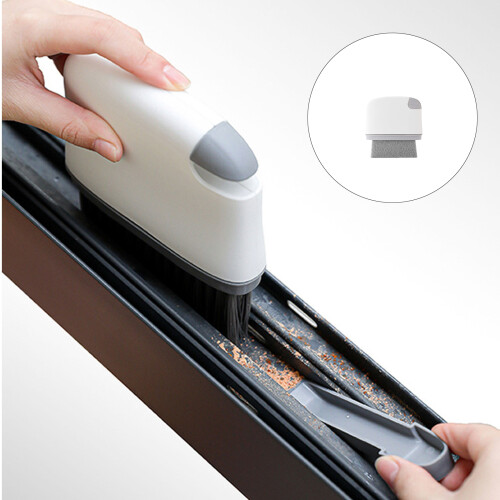 Professional Window Track Cleaning Brush with Double-Dark Gray 1
