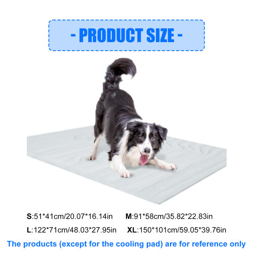 Portable Ice Feel Organisms Freezing Pad Soft Blanket-Gray S 2