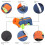 Dog Winter Jackets Colorful Pattern Reflective Dog-lan cheng L 2