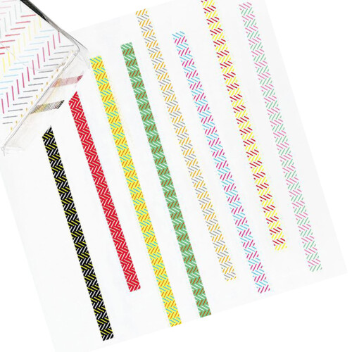 8 Rolls Scrapbooking Decoratieve Tape 3mmX5m Dot-gewankeld