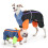 Dog Winter Jackets Colorful Pattern Reflective Dog-lan cheng L 6